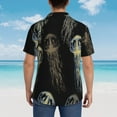 thumbnail image 6 of Bixox Men's Hawaiian Shirts Men's Jellyfish Print Short-Sleeve Shirt-Large, 6 of 8