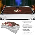 thumbnail image 5 of XMXY Car Sun Shade Windshield, Brown Easter Painted Eggshells Automotive Front Window Sun Visor for Cars SUV Trucks, Small Size, 5 of 8