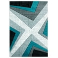 thumbnail image 3 of United Weavers Drachma Rimini Modern Abstract Area Rug, Turquoise, 7'10" x 7'10", 3 of 5