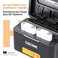 thumbnail image 3 of Caja de carga ZGCINE PS-BX1 Batería de cámara portátil Estuche de carga rápida 5200mAh Cargador de batería dual inalámbrico con puerto tipo C Reemplazo para batería Sony NP-BX1 ZGCINE  Caja de carga, 3 of 7