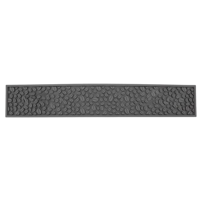 PVC Café Bar Mat, Prévenir la Perforation de Silicone Résistant à la Chaleur Bar Rectangulaire Drainant Mat Lave-Vaisselle pour Tasse Noir, Gris, Brun