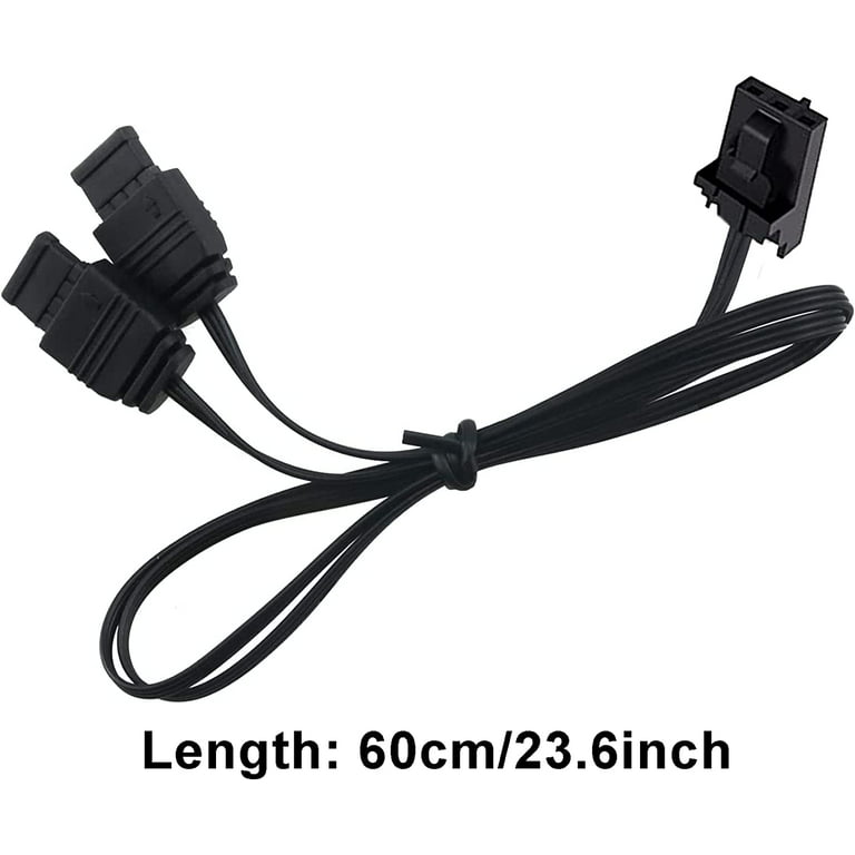 EZDIY-FAB Adapter Cable for Corsair Lighting Node Pro and for Corsair iCUE Commander  PRO (hub is not Included), Smart RGB Lighting, Connect to Any 5V 3-Pin ARGB  Devices (2 x 20cm) 