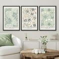 thumbnail image 2 of PixonSign Framed Canvas Print Wall Art Set William Morris Flower Market Exhibition Poster Nature Wilderness Illustrations Modern Art Decorative Floral Botanical Minimal for Bedroom - 24"x36"x3 Black, 2 of 5