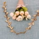 thumbnail image 3 of Hojas de vid artificiales de hoja natural de 10 m, decoración de boda, follaje dorado y plateado, 3 of 7