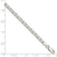 thumbnail image 2 of 925 Sterling Silver Solid Polished 3.75mm Flat Nautical Ship Mariner Anchor Chain Bracelet 7 Inch Lobster Claw Link Brac, 2 of 2