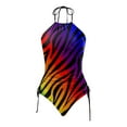 thumbnail image 4 of iTNHFP Plus Size Swimwear Separates Women's Two Piece Irregular Print Swimsuit Tankini Swimsuit Set 2, 4 of 4