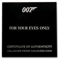 thumbnail image 4 of 2021 Tuvalu 1/2 oz Silver 007 James Bond For Your Eyes Only, 4 of 4