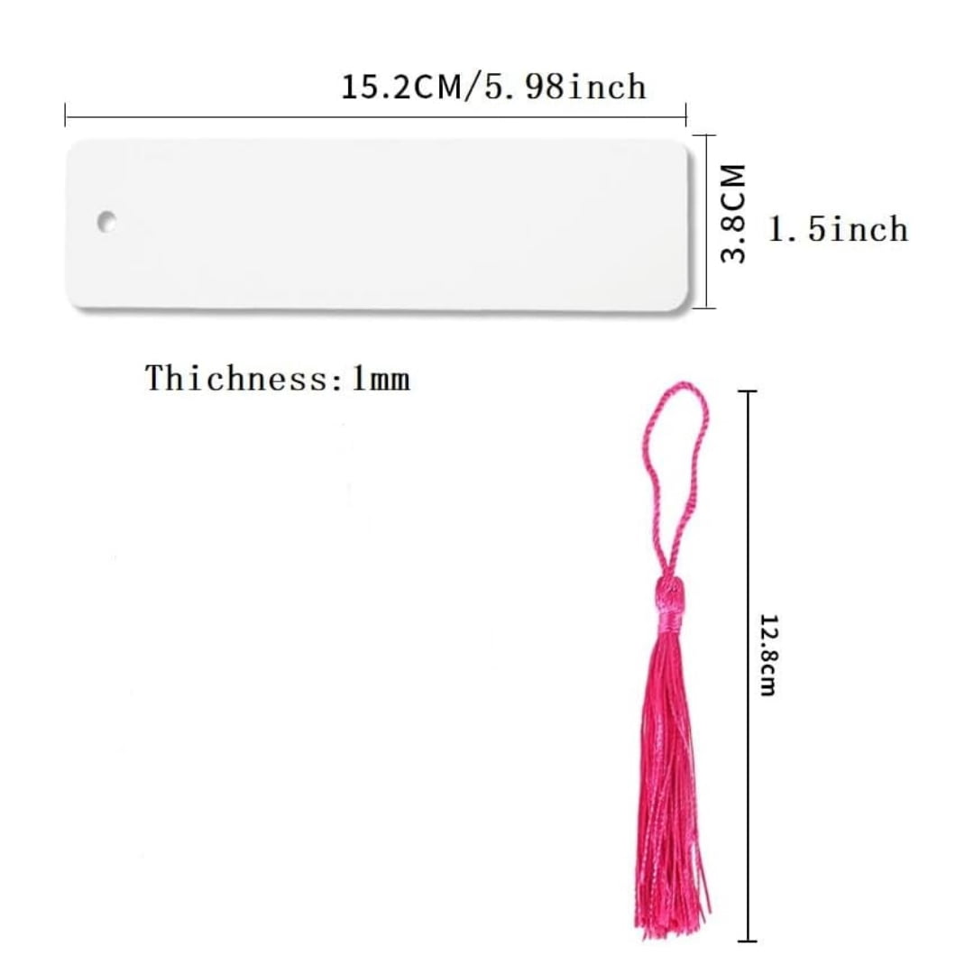 50 Pieces Sublimation Blank Acrylic Paper Clips Jumbo, 4x2 Inch Acrylic Sublimation Paperclips Large, Personalized DIY Heat Transfer Print Paper Clips
