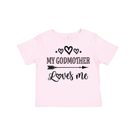 

Inktastic My Godmother Loves Me Girls Gift Toddler Toddler Girl T-Shirt