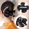 thumbnail image 2 of Extensions de Cheveux Synthétiques Style Chinois avec Clip à Bec de Canard Hanfu Style Ancien, 2 of 5