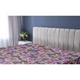 thumbnail image 5 of Ambesonne Lilac Flowers Fitted Sheet, Nostalgic Boho Jungle, California King, Pistachio Green Lavender, 5 of 5