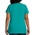thumbnail image 4 of Just My Size Women's Plus Size Slub Shirred V-Neck, 4 of 5