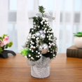 thumbnail image 5 of Árbol de Navidad mini YONGSHENG decoración de escritorio Plata, 5 of 5