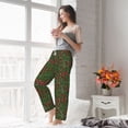 thumbnail image 4 of Uemuo Red Snake Pattern Women's Wide Leg Palazzo Lounge Pants with Pockets Light Weight Loose Comfy Casual Pajama Pants-X-Large, 4 of 9