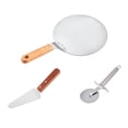 thumbnail image 1 of Mistaha Kit de Pizza 3 Pcs - Four Rond en Acier Inoxydable 10 Pouces avec Bois, 1 of 8