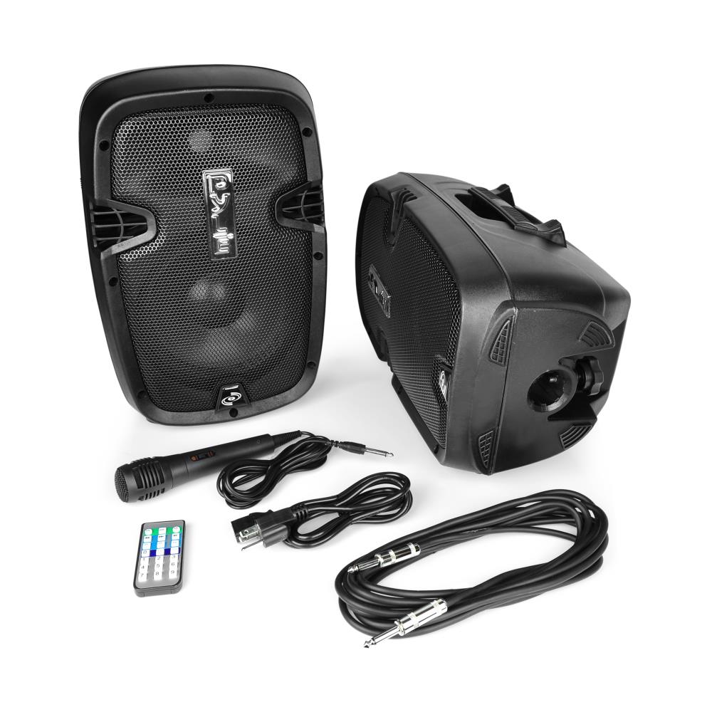 Pyle Active/Passive Bluetooth PA Dual Loudspeaker Sound System Kit & Microphones - image 2 of 8