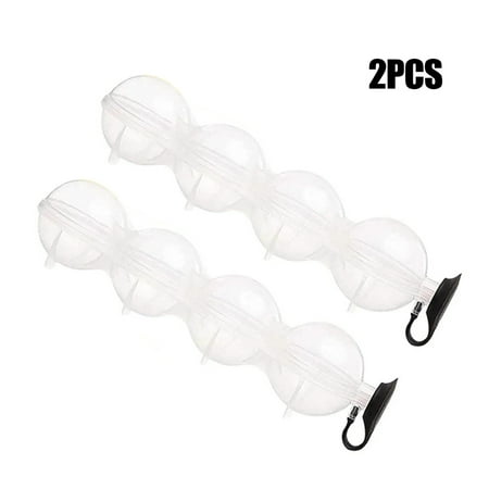 

Alextreme 4-Hole Ice Ball Maker 4-hole Ice Whiskey Round Ice Ball Mold for Whiskey Cocktails Keep Drinks Chilled(2pcs)