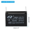 thumbnail image 2 of Uxcell CBB61 Ceiling Fan Capacitor for range hood fans 5 Pcs 1.2uF 450V AC 50/60HZ with 2 Pins 1.37 x 0.9 x 0.86 inch, 2 of 6