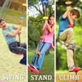 thumbnail image 3 of Vogacara Columpio para niños, juguete para hacer ejercicio al aire libre, árbol de columpio de cuerda de escalada ajustable Juguetes Vogacara  FN000556-00, 3 of 6