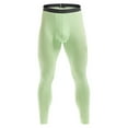 thumbnail image 3 of HAPIMO Men's Thin Thermale Slim Legging Pants Running Dungarees Solid Color Trendy Trousers Athletic Elastic Waist Casual Relaxed Breathable Holiday Green M, 3 of 4