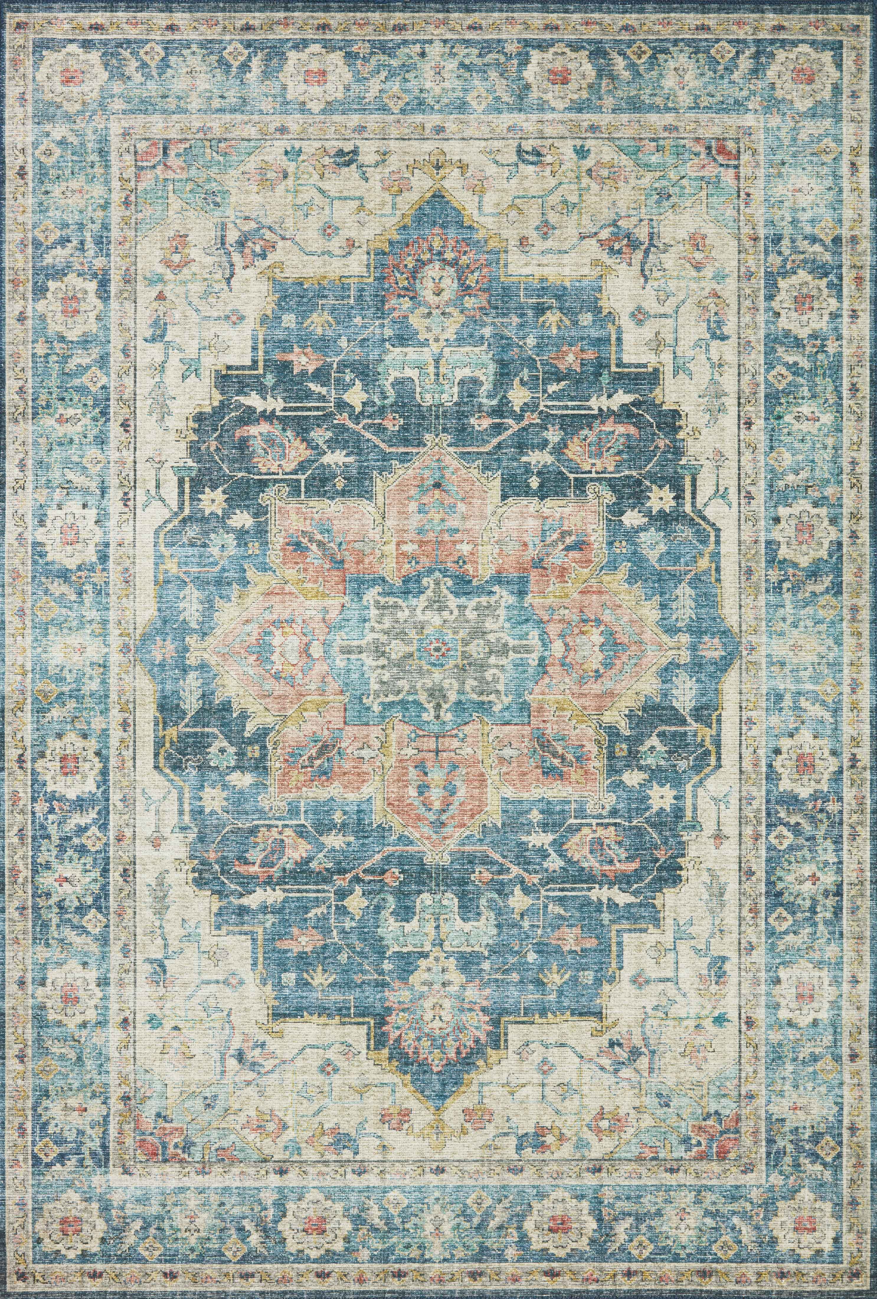 Loloi Skye Ocean / Multi 2'-6" x 12'-0" Area Rug