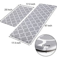 thumbnail image 2 of Alfombra de cocina KMAT acolchada antifatiga, 2 piezas de PVC gris, 2 of 6
