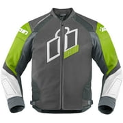 Icon Hypersport Prime Leather Jacket Green XL 2810-2611