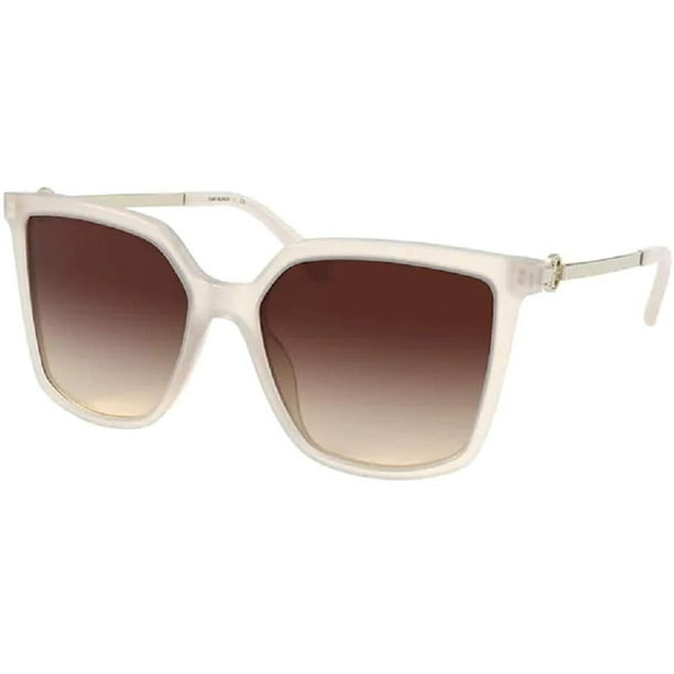 Tory Burch TY7146 180313 55M Ivory/Light Brown Gradient Miller Square  Sunglasses for Women+FREE Complimentary Eyewear Care Kit 