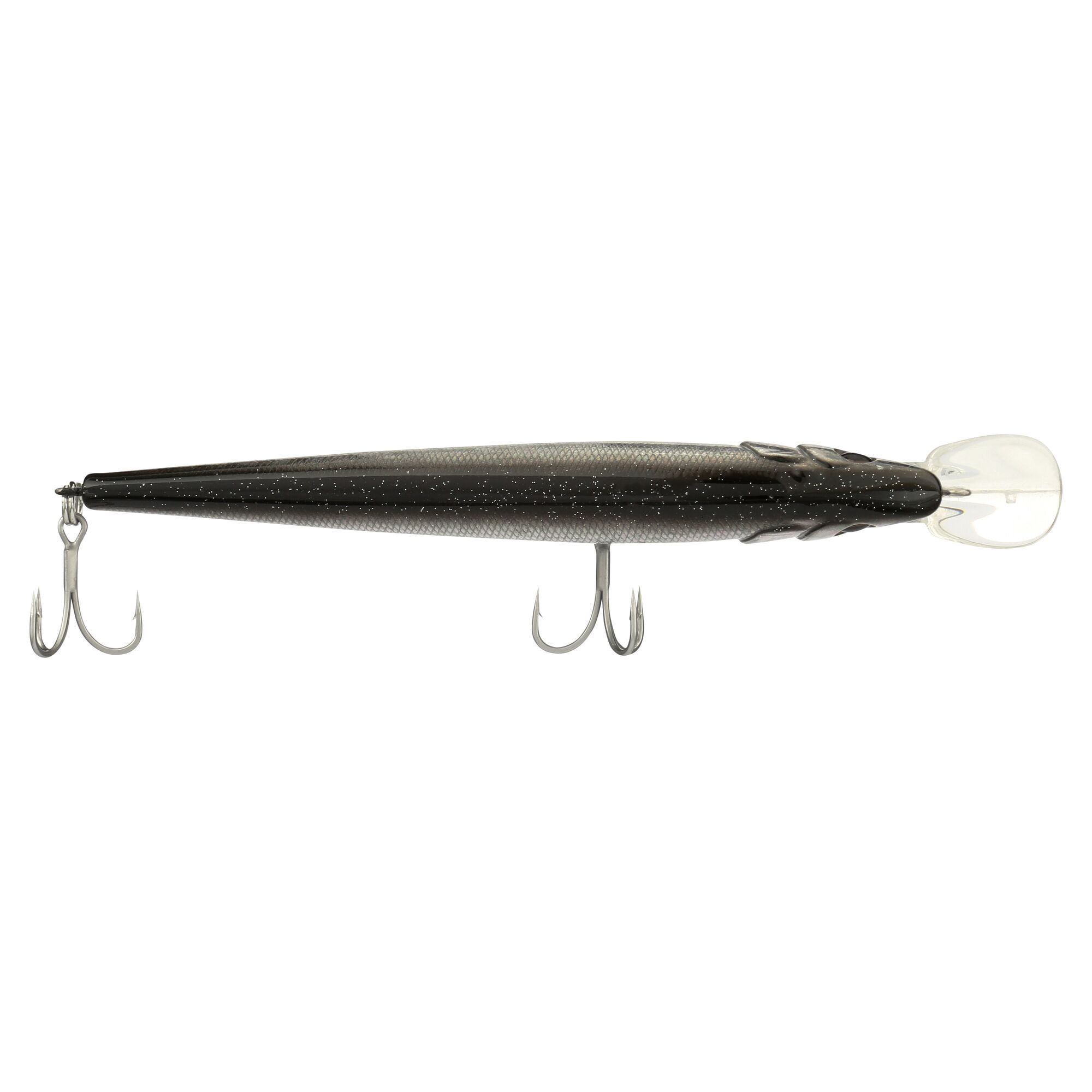 Berkley Hit Stick Saltwater, 4.7 in, Crankbaits, Black Silver (1 Count)