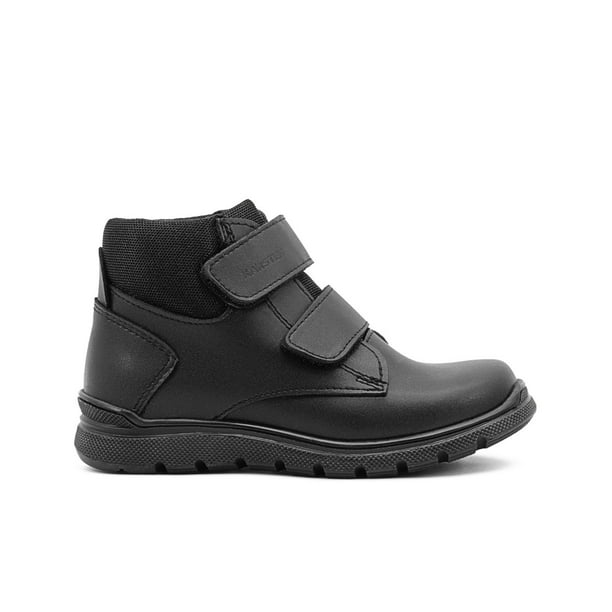 Botas Escolares Para Niño De Piel Karsten Con Antiderrapante negro 22