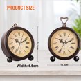 thumbnail image 2 of Hweilai Battery Powered Alarm Clock, Retro Vintage Alarm Clock with Night Light, Hangable, 2 of 6