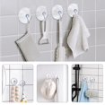 thumbnail image 2 of Ganchos de ventosa, ventosas transparentes con ganchos de metal, ventosa grande para cocina, baño, ducha, pared, ventana, puerta, paquete de 8, 2 of 5