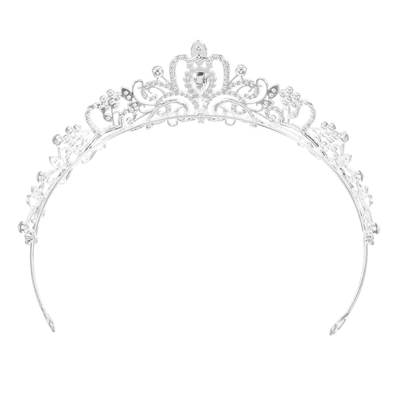 ELAYARD Silver Crystal Bride Crown Headband Hair Accessory for Women Engagement 1 Piece Hair Band