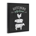 thumbnail image 4 of Butchers Selection Animal Sections Black Framed Floater Canvas Wall Art, design by Lettered and Lined, 4 of 10