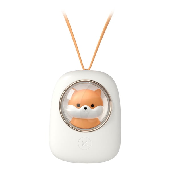 ventilador portátil para colgar en el cuello, pequeño ventilador de Ardilla blanca Zulema Ventilador de cuello colgante