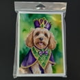 thumbnail image 3 of Cockapoo King of Mardi Gras Greeting Cards Pack of 8 7 in x 5 in, 3 of 3