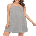 thumbnail image 1 of CHUANK Soft Women‘s Robe Dress  Sleeveless and Lightweight Bathrobe Slip Dress, 1 of 5