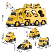 Ruvince Construction Toddler Truck Toys Kids Friction Power Vehicle Car