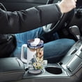 thumbnail image 7 of Bull Cow Daisies 40 oz Tumbler with Handle Insulated&nbsp;Travel Mug&nbsp;Lid Straw Leak Proof Steel Vacuum Water Bottles Glasses Fits in Car Cup Holder, 7 of 7