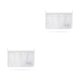 thumbnail image 1 of Injueey Bolsa de malla de almacenamiento para refrigerador, clasificación de compartimento doble, organizadores de aperitivos y alimentos, Blanco 1 PC 2Conjunto, 1 of 6