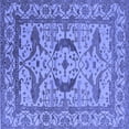thumbnail image 1 of Ahgly Company Indoor Square Oriental Blue Industrial Area Rugs, 8' Square, 1 of 4