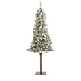 thumbnail image 2 of Nearly Natural 5' Prelit Flocked Pine Artificial Christmas Tree, 2 of 7