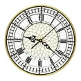 thumbnail image 3 of deevoka Acrylic Wall Clock Non Ticking Bathroom Kitchen Silent Hanging Big Ben Clock, 3 of 9