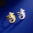 thumbnail image 6 of RSAMD Lizard Ring Stainless Steel Women Men Finger Rings Punk Chameleon Animal Jewelry-10-Silver, 6 of 7