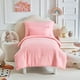 thumbnail image 3 of Juego de ropa de cama para niños pequeños UOZZI de 5 piezas en microfibra suave color rosa, 3 of 9