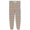 thumbnail image 6 of Men's Traditional Plaid Pajama Pants with Pockets & Drawstring - Cuffed Jogger Sleep Bottoms for Men, Elastic Waist Soft Lightweight Lounge Homewear Yellow S, 6 of 7