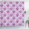thumbnail image 1 of Ambesonne Nature Shower Curtain, Vivid Rasberries Branch, 69"Wx70"L, Violet and Purple, 1 of 3