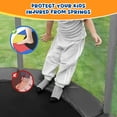 thumbnail image 5 of Trampoline Pad Replacement, 14 FT Trampoline Replacement Safety Pad, 14FT Trampoline Spring Cover Waterproof UV Resistant Tear Resistant Surround Spring Foam Cover, Round Frame No Hole for Pole Black, 5 of 8