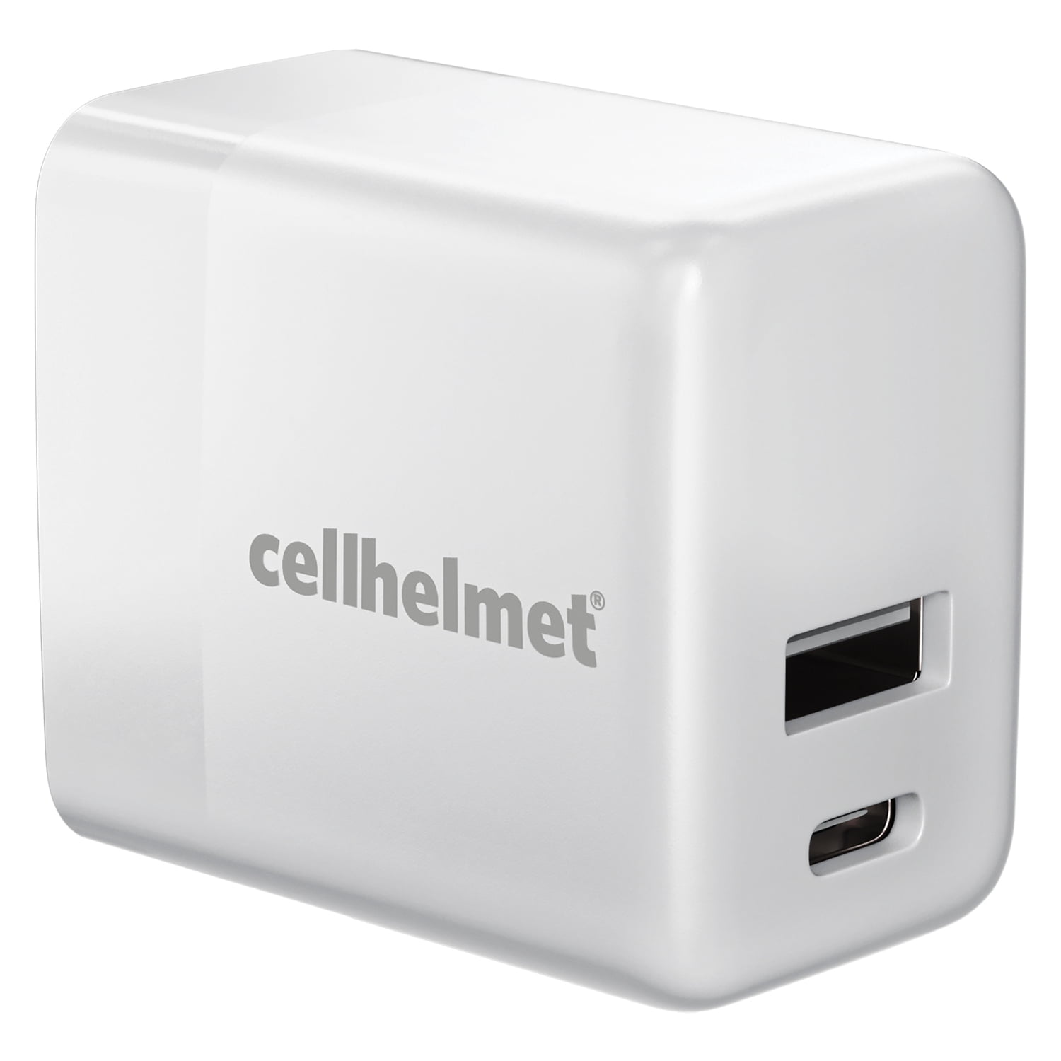 cellhelmet WALL-PD-20W-A-C 20-Watt Dual Wall Block Charger with USB and USB-C Port