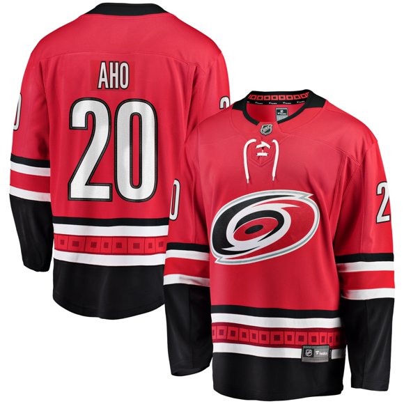 Sebastian Aho Carolina Hurricanes LNH Fanatics Breakaway Chandail Domicile, XX-Grand
